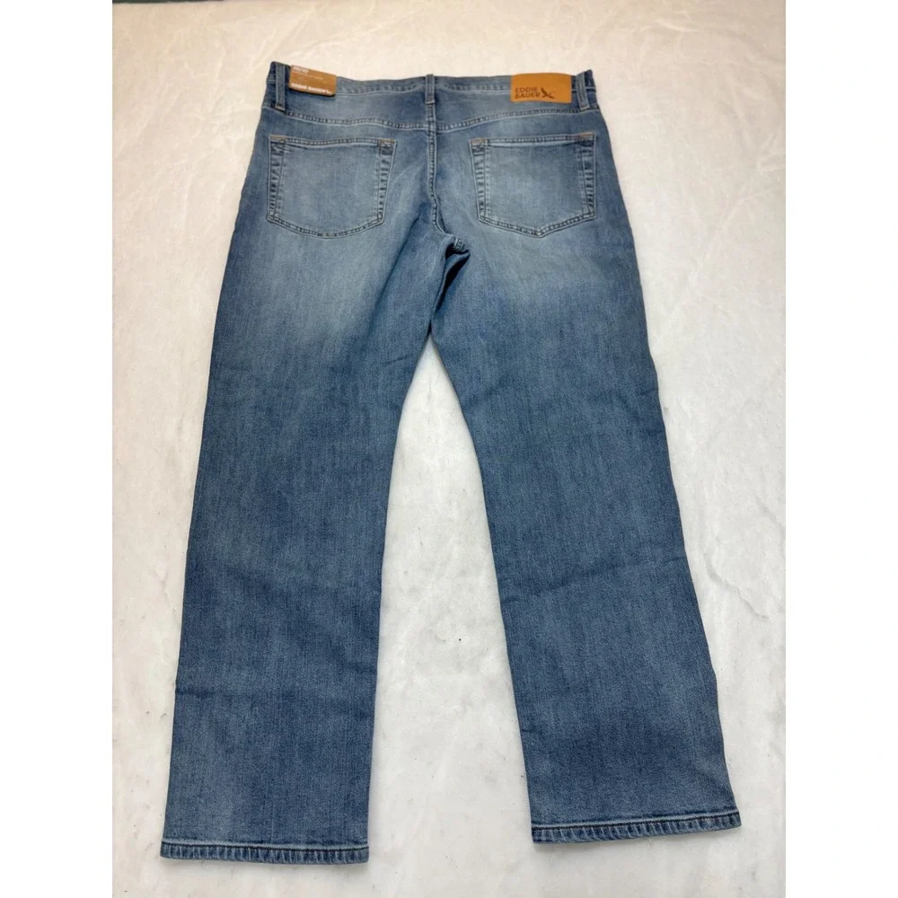 Eddie Bauer Men's Straight Fit Blue Denim Jeans 38x30